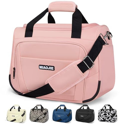 Underseat Carry On Luggage - Lightweight Travel Tote Weekender Bag Overnight Duffle for Travel, Personal Item - Pink-16Inch - color: Pink, size: 16IN