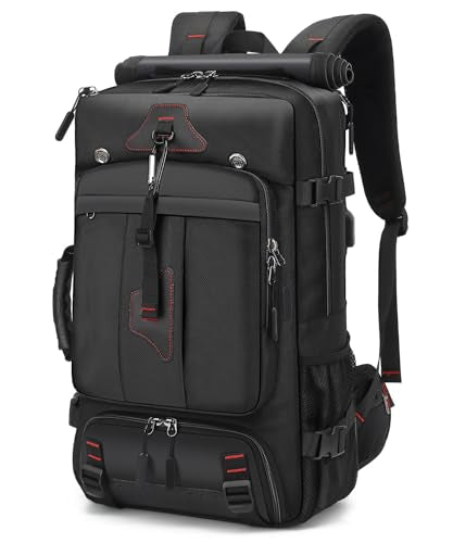 Travel Backpack for Men & Women, 35L Large Backpack Fit for 15 Inch Laptop Durable Convertible Duffle Bag with Shoe Compartment, Wet Pocket