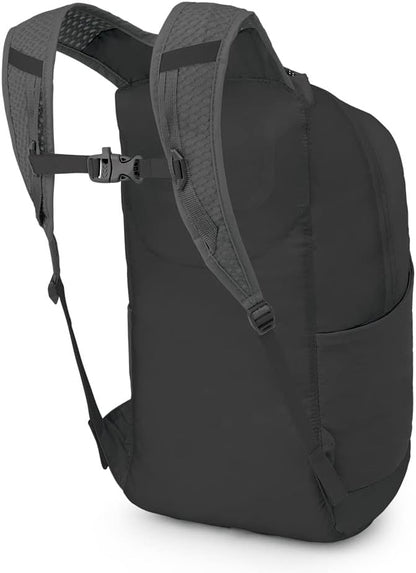 Osprey Ultralight Collapsible Stuff Pack - Lightweight, Packable Travel Backpack — Extra Bag For Travel and Every Day — 18 L Capacity Daypack to Expand Luggage, Black - color: Black
