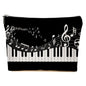 JIUWEIHU Piano Keys Makeup Bag, Musical Cosmetic Bags Travel Organizer Bag Zipper Pouch, Christmas Birthday Gifts for Pianist Music Lover Women Friend Colleague Sister - color: Multicolor 0063