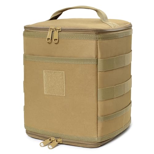 Tactical Camping Storage Bag 7L Utility Tote Bag Trunk Organizer (Coyote Brown) - color: Coyote Brown