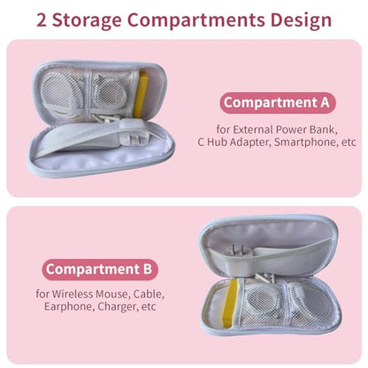 Electronics Organizer Travel Case, Cable Organizer Travel Essentials Tech Pouch,Suitable for Charger, Cable, Phone，Flash Drive,Maple leaf - color: Maple leaf