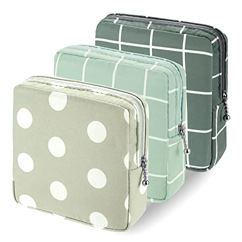 3pcs Period Bag,Period Pouch,Sanitary Napkin Storage Bag, Portable Reusable Menstrual Pads Bags,Tampon Storage Pouch for Women Teen Girls,pad Bag,Feminine Care,tampons Holder for Purse - color: Color Set A