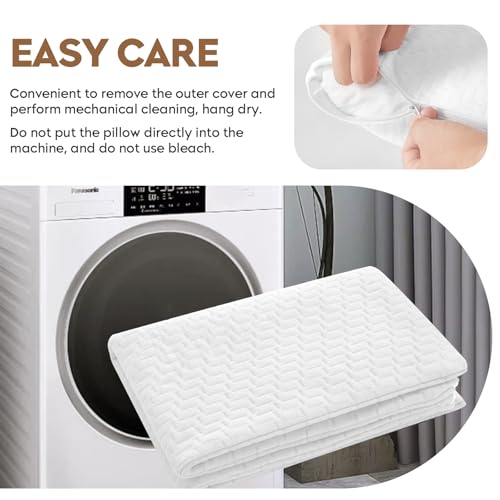 Small Shredded Memory Foam Pillow, Camping Pillow Travel Pillow - Compressible Medium Firm, Breathable Cover, Ideal Backpacking Hiking, Airplane and Car (Off-White, S) - color: Off-white, size: S-16 X 12 Inch