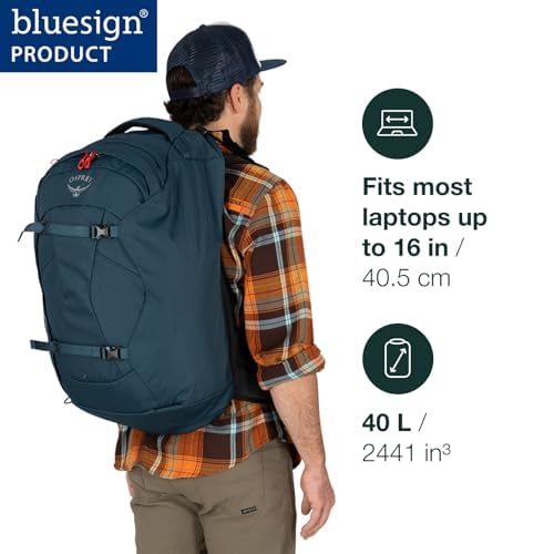 Osprey Farpoint 40L Men's Travel Backpack, Black - color: Black, size: 40L