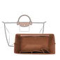 Purse Organizer Insert Compatible with Longchamp Le Pliage L Travel Bag, Brown/LB - color: Gold Brown, size: L Travel Bag
