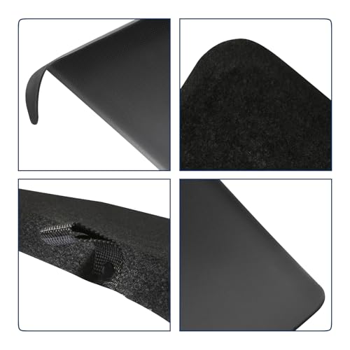 PENSUN 2PCS Rear Trunk Side Storage Box with Lids Fit for Tesla Model Y Juniper 2025 2026 AccessoriesTPE Waterproof Rear Trunk Storage with (Flocked Lid) - size: Flocked Lid