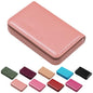 Business Credit Card Holders, Magnetic Sealing Anti Drop, PU Leather Debit Card Protector Organizer Case (Rose Pink) - color: Rose Pink