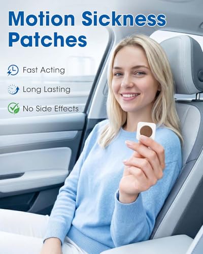 MQ Motion Sickness Patch,50 Count,Non Drowsy Sea Sickness Patches Behind Ear for Cruise Ship Travel, Waterproof Car Sick Patches Fast Acting & Long Last 72H - size: 50 Count (Pack of 2)