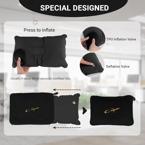Airplane Travel Blanket with Pillow,300 GSM Soft Fleece Compact Blanket with Carry Bag,Lightweight Travel Blanket for Flights,Black - color: Black