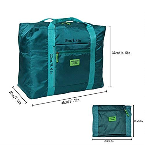Travel Luggage Duffle Tote Bag Lightweight Waterproof Foldable Storage Carry Bag (Blue)
