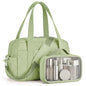 Percover Weekender Bag for Women, Ultra Lightweight Travel Duffle, Carry On Personal Item Overnight Bag with Toiletry Pouch & Compartments, Quilted Gym & Travel Bag, Mint Green - color: Mint Green