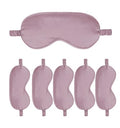 6PACK Silk Sleep Mask Satin Eye Masks Blackout Silky Eyeshade Cover Soft Blindfold Eyeshades for Women Sleeping Travel Gift - color: Taupe