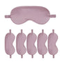6PACK Silk Sleep Mask Satin Eye Masks Blackout Silky Eyeshade Cover Soft Blindfold Eyeshades for Women Sleeping Travel Gift - color: Taupe