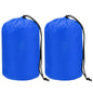Stuff Sack [2PCS] - Waterproof Outdoor Storage Sacks Use for Backpacking & Traveling & Hiking - [Sapphire Blue-5 x 10 in/ 13 x 25 CM] Ultralight Drawstring Bags - color: Sapphire Blue