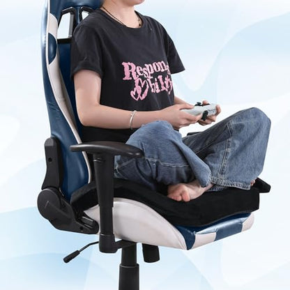 BALAPET Ultra Soft Gaming Chair Cushion for Long Sitting Gamers,Tailbone Pain Reduce Cushion for Office Chair(Black) - color: Black