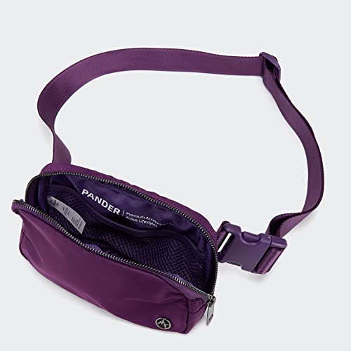Pander Cross Body Fanny Pack for Women, Fashion Waist Packs, Crossbody Bags, Belt Bag with Adjustable Strap (Dahlia). - color: Dark Magenta