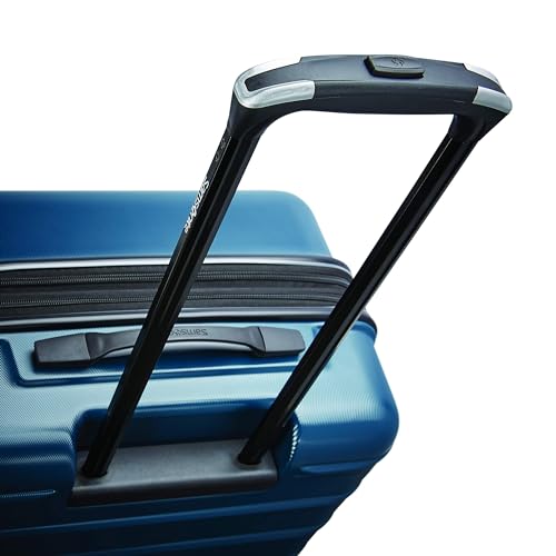 Samsonite Omni 2 28-Inch Large Checked Hardside Luggage with 360° Spinner Wheels - Scratch Resistant Hardshell - TSA Lock - Expandable Polycarbonate Shell for Lightweight Travel - Nova Teal - color: Nova Teal, size: Checked-Large Spinner