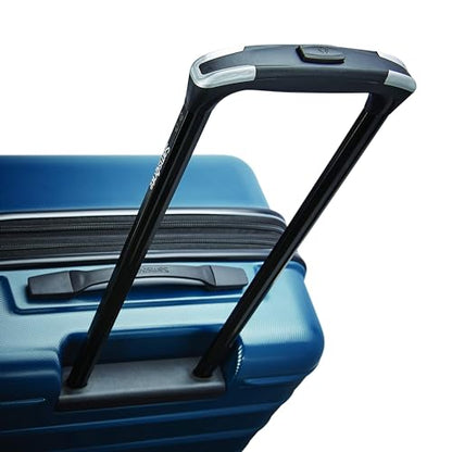 Samsonite Omni 2 28-Inch Large Checked Hardside Luggage with 360° Spinner Wheels - Scratch Resistant Hardshell - TSA Lock - Expandable Polycarbonate Shell for Lightweight Travel - Nova Teal - color: Nova Teal, size: Checked-Large Spinner