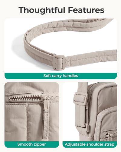 BAGSMART Crossbody Bags for Women, Mini Cell Phone Cross body Purses Travel Wallet with RFID Blocking Card Slots - color: Haze Green