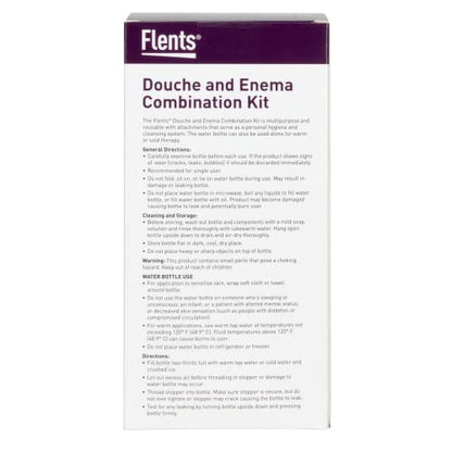 Flents Douche and Enema Combination Kit for Men and Women, Large Capacity, Multipurpose Cleaning System for Personal Hygiene, Colon Detox Cleanse, Made with Comfortable Material, (1.66 L) (Pack of 2) - size: 1.66 Liter + Enema Kit (Pack of 2)