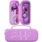 BOVKE Stethoscope Case for 3M Littmann Classic III, Lightweight II S.E, MDF Acoustica Deluxe Stethoscopes - Extra Room for Medical Bandage Scissors EMT Trauma Shear and LED Penlights, Light Purple - color: Light Purple