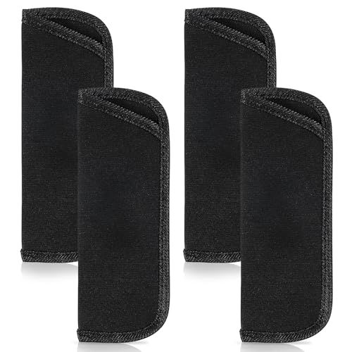 4 Pack Soft Eyeglass Case, 6.14x2.36Inch Slip in Opening Design Protective Glasses Pouch, Easy to Carry Travel Holder for Eyeglasses Sunglasses, Eye Glass Storage