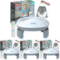 Nuby On-the-Go Portable Potty Seat - Collapsible Travel Toilet Seat for Boys and Girls 18+ Months - Includes Storage Bag and Disposable Liners - Toddler Potty Training Toilet (Pack of 4) - style: On-The-Go Potty (Pack of 4)