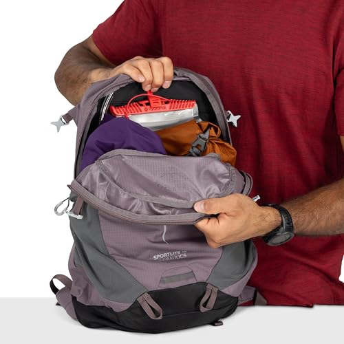 Osprey Sportlite Lightweight Hiking Backpack with Hydraulics Reservoir for Men & Women - Everyday Hydration Travel Bag - color: Serenity Blue, style: 15l