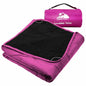 Large Outdoor Waterproof Blanket Extra Thick Fleece Stadium Blanket for Camping, Car, Pet, Picnics - Windproof, Wearable, Machine Washable 80" x 58" (Rose Purple) - color: Rose Purple