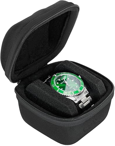 1 slots watch storage box, portable hard watch travel box, watch storage display storage box, padded watch portable box for watches - size: 1 Slot