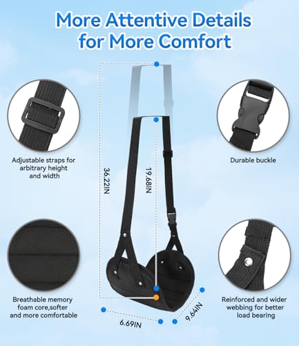Airplane Foot Hammock(Memory Foam)-Ultimate Comfort Foot Hammock for Plane Travel 01