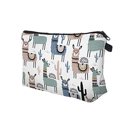 Deanfun Small Makeup Case - Cute and Waterproof Cosmetic Bag for Women(Cactus Camel D5-51444) - color: Cactus Camel 51444