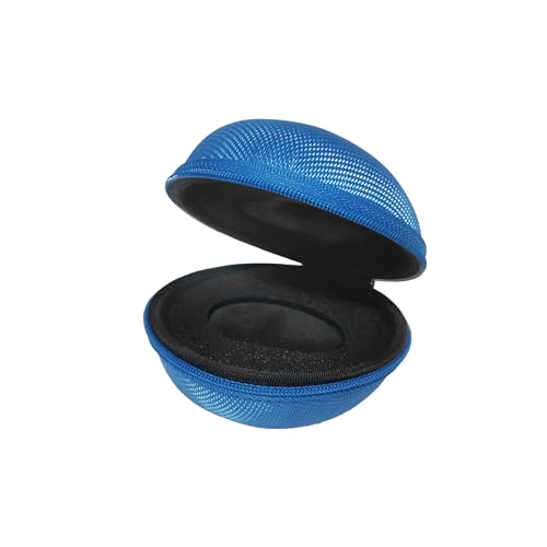 Watch Travel Case Portable Single Watch Box with Zipper, Fits All Wristwatches and Smart Watches up to 50mm, Blue