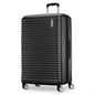 American Tourister Stratum 3.0 Large 28-Inch Spinner, Airline Approved, Durable Hardside Luggage, Expands 1.5", RightHeight™ Adjustable Handle, Black - color: Black, size: Large - Checked