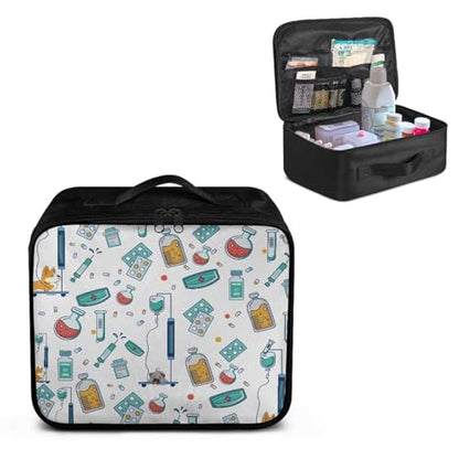 Emergency Kit Bag First Aid Cross Symbol Empty First Aid Bag for Workplace Church and Home Preparedness Built with Abrasion-Resistant Fabric MOLLE Compatibility Lightweight Carry Handle - color: First Aid