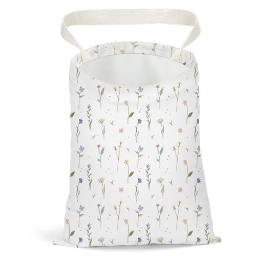 Car Trash Bag Car Garbage Bag Hanging Floral Cars Trash Can Spring Decor Waterproof Cars Back Seat Organizer for Vehicle Travelling Swimming Camping - color: Flower 06
