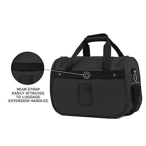 Travelpro Maxlite 5 Softside Lightweight Underseat Carry-On Travel Tote, Overnight Weekender Bag - color: Tote Black