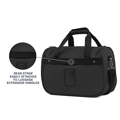 Travelpro Maxlite 5 Softside Lightweight Underseat Carry-On Travel Tote, Overnight Weekender Bag - color: Tote Black