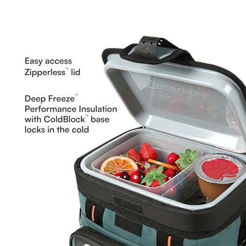 Titan by Arctic Zone Deep Freeze Cooler - Zipperless Hardbody Cooler - Deep Freeze Insulation, HardBody Liner, and SmartShelf - color: Jungle Hunt, size: 9 Can