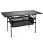 WUROMISE Lightweight Aluminum Folding Camping Table (47” x 21.65” x 26.7”), Portable Roll-Up Design for Outdoor, Camping, Beach, BBQ, Patio, and Picnic, Durable & Waterproof with Carrying Bag - size: Large