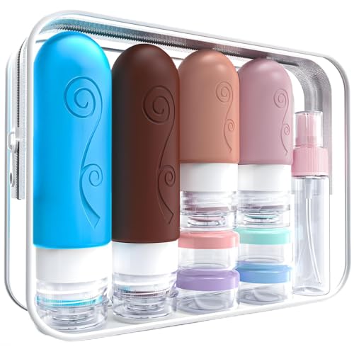 vodvob Travel Bottles Set - TSA Approved, Leak Proof, Silicone, Reusable, BPA Free - 16 Pack, 2oz 3oz - color: Green