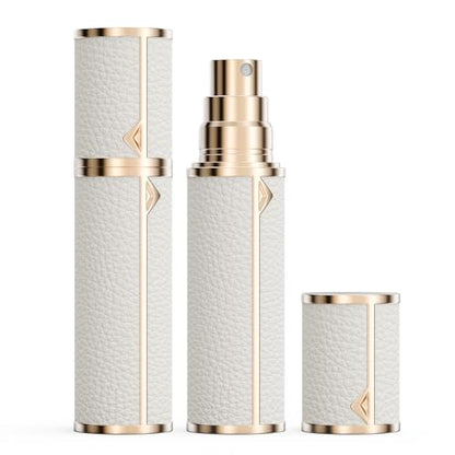 kuangre 10ml Atomizer Perfume Spray Bottle, Empty Cologne Dispenser, Portable Sprayer Travel Essentials for Many Scenes Gifts. - color: White-10ml
