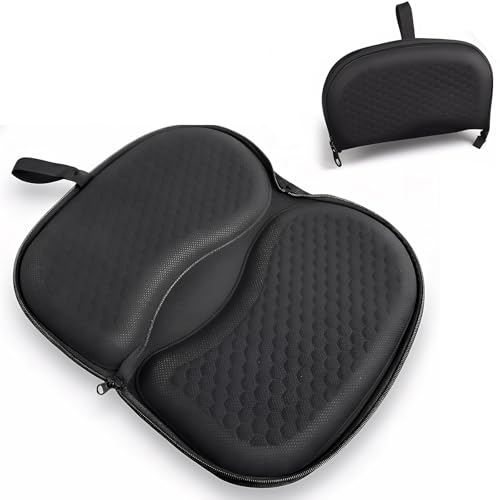 masteymoh Foldable Seat Cushion for Travel, Honeycomb Gel Cushion with Zipper & Handle, Portable Silicone Gel Seat Cushion for Cars, Honeycomb Butt Pillow 15.8 x 13.3 x 1.4 Inches (1 in Black) - color: 1 in Black