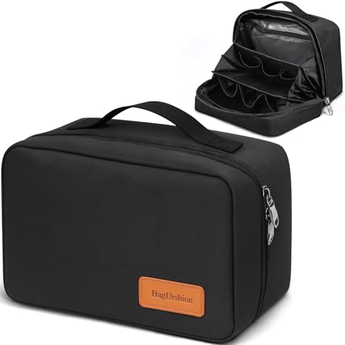 Father Day Gift for Dad Husband Toiletry Bag for Men Travel Essentials Shaving Bag Kit Accessories Birthday Groomsmen Anniversary Retirement Gifts for Men Him Boyfriend Son -Black Lining - color: Black