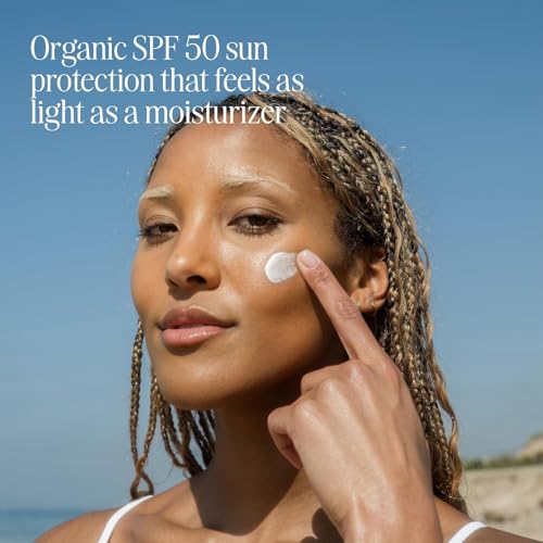 COOLA Organic Face Sunscreen SPF 50 Sunblock Lotion, Dermatologist Tested Skin Care for Daily Protection, Vegan and Gluten Free, Fragrance Free - size: 1.7 Fl Oz (Pack of 1)