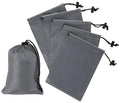 PALTERWEAR Drawstring Bag with Toggle - Nylon Cinch and Ditty Pouch Six-Pack (Gray, 5 x 7 Inch, Set of 6) - color: Gray, size: 5 x 7 Inch
