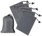 PALTERWEAR Drawstring Bag with Toggle - Nylon Cinch and Ditty Pouch Six-Pack (Gray, 5 x 7 Inch, Set of 6) - color: Gray, size: 5 x 7 Inch
