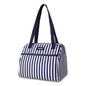 PackIt(R) Freezable Hampton Lunch Bag, Seaside Stripe, Built with EcoFreeze(R) Technology, Collapsible, Reusable, Zip Closure with Front Pocket and Shoulder Straps, Designed for Fresh Office Lunches - color: Seaside Stripe