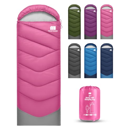 Sleeping Bags for Adults Cold Weather & Warm,Backpacking Camping Sleeping Bag for Tall Girls Boys,Lightweight,Compact,Waterproof Camping Gear for Traveling,Hiking,Hotel,Outdoor & Indoor - color: Pink, size: 3lb(50-70℉)